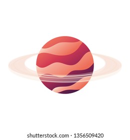 planet of the solar system isolated icon