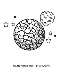 planet of the solar system isolated icon