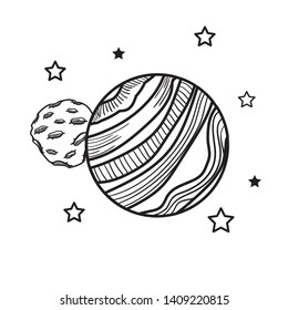planet of the solar system isolated icon