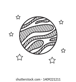 planet of the solar system isolated icon