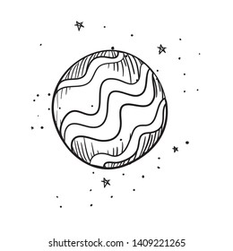 planet of the solar system isolated icon