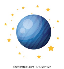 planet of the solar system isolated icon