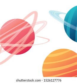 planet of the solar system isolated icon vector illustration design