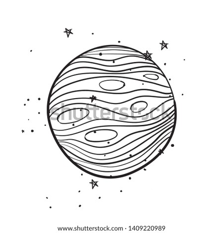 planet of the solar system isolated icon
