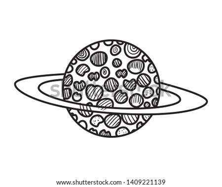 planet of the solar system isolated icon