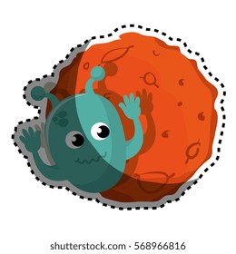 Planet of the solar system with martian