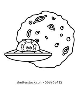 Planet of the solar system with martian