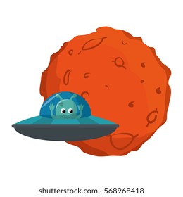 Planet of the solar system with martian