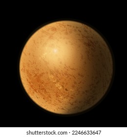 planet of the solar system - mercury. Space