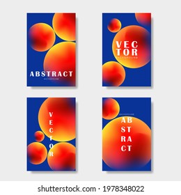 Planet. Space background. Circles. Future geometric template. Set abstract trendy universal artistic background. Good for cover, invitation, banner, placard, brochure, poster, card, flyer. Vector 