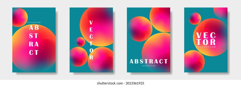 Planet. Space background. Circles. Future geometric template. Set abstract trendy universal artistic background. Good for cover, invitation, banner, placard, brochure, poster, card, flyer. Vector 