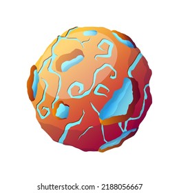 planet space cartoon. galaxy universe, star system, world cosmos planet space vector illustration