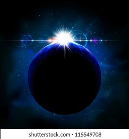 Planet from space. Eps 10