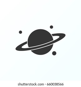 Planet space icon illustration isolated vector sign symbol