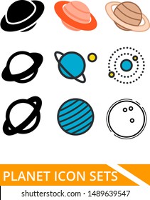 Planet / Space Icon Sets Collection