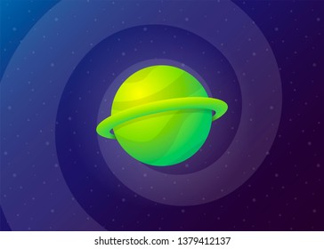 Planet Space icon Vector Illustration Galaxy Solar System