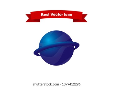 Planet Space icon Vector Illustration Galaxy Solar System