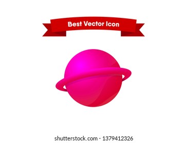 Planet Space icon Vector Illustration Galaxy Solar System