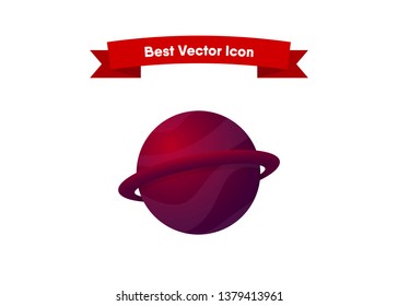 Planet Space icon Vector Illustration Galaxy Solar System