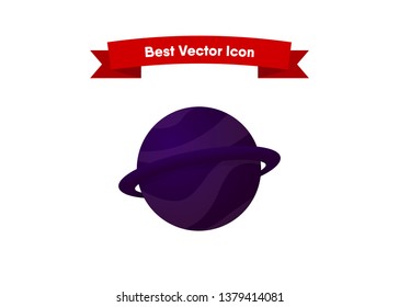 Planet Space icon Vector Illustration Galaxy Solar System