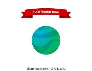 Planet Space icon Vector Illustration Galaxy Solar System