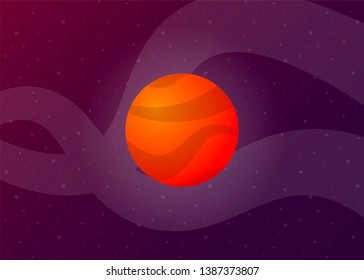 Planet Space icon Vector Illustration Galaxy Solar System