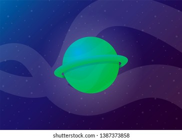 Planet Space icon Vector Illustration Galaxy Solar System