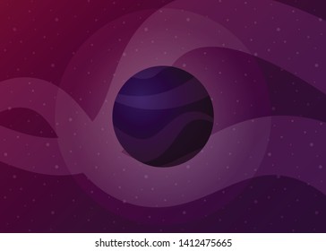 Planet Space icon Vector Illustration Galaxy Solar System