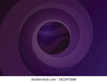 Planet Space icon Vector Illustration Galaxy Solar System