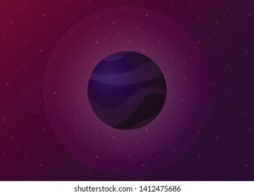 Planet Space icon Vector Illustration Galaxy Solar System