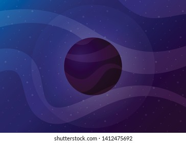 Planet Space icon Vector Illustration Galaxy Solar System