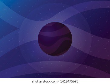 Planet Space icon Vector Illustration Galaxy Solar System