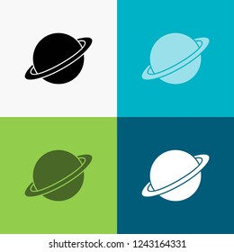 planet, space, moon, flag, mars Icon Over Various Background. glyph style design, designed for web and app. Eps 10 vector illustration