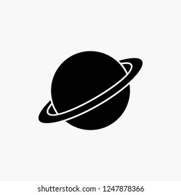 planet, space, moon, flag, mars Glyph Icon. Vector isolated illustration