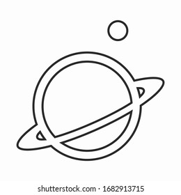 planet space object line icon