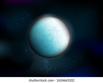 planet in space stock vector illustration