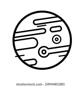 planet, space - vector icon