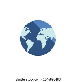 Planet sphere design, Continent earth world globe ocean and universe theme Vector illustration