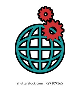 planet sphere with gears