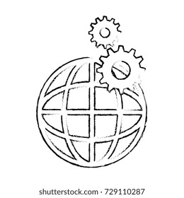 planet sphere with gears