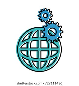 planet sphere with gears