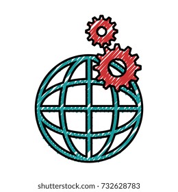 planet sphere with gears