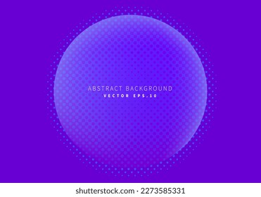 Planet-Kugel mit Halftone-Teilchen Textur moderne Kunst Hintergrund Verwendung für Werbetafeln Website-Banner-Landing-Page Produkt-Paket Design Vektoreps.