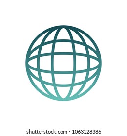 planet sphere isolated icon