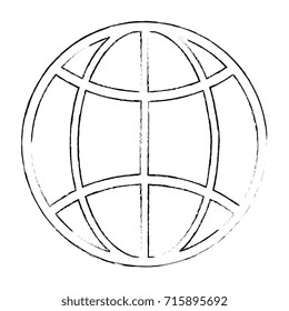 planet sphere isolated icon