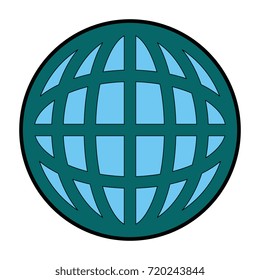planet sphere isolated icon