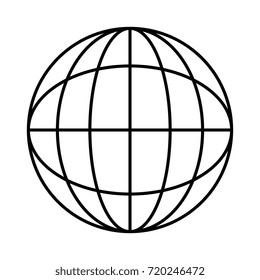 planet sphere isolated icon