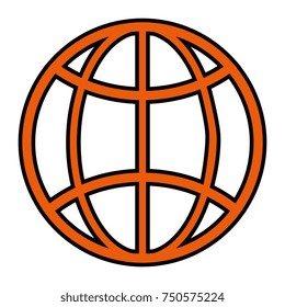 planet sphere isolated icon