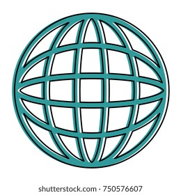 planet sphere isolated icon