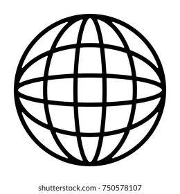 planet sphere isolated icon